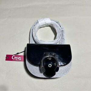 Circus by Sam Edelman Black and Silver Shoulder Bag